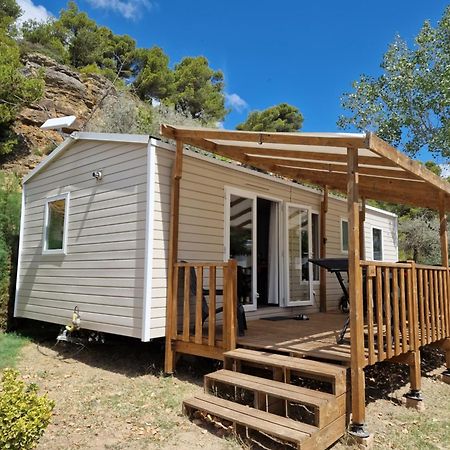 Mobilhome Clim Tele La Falaise 4 Etoiles Narbonne Bagian luar foto